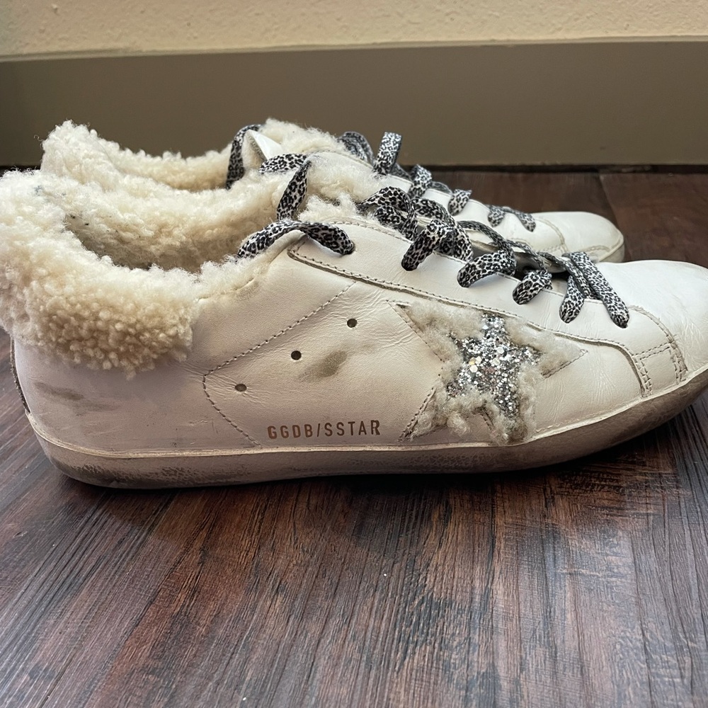 Golden Goode sneakers with shearling fur